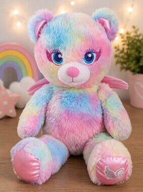 Build-A-Bear Beary Fairy Friends Pastel Rainbow Teddy Bear Plush 16"
